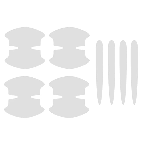 Car Exterior Door Handle Protector Transparent PVC Film Scratch Resistant Layer Easy Application For Sedans SUVs Trucks