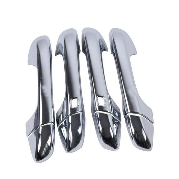 Car Exterior Side Door Handle Cover Trim with Smart Keyhole Fit for Kia For Sportage 2016 2017 2018 2019 2020 Silver