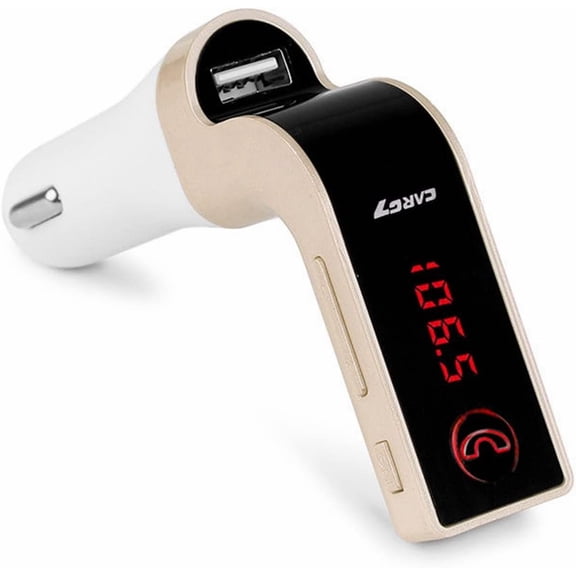 Car FM Transmitter USB Charger Hands-free Call MP3 Player TF Card Aux-in LCD Display