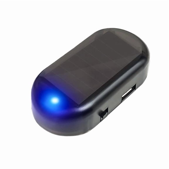 Car Fake Security Light Solar Powered Universal Warning LED Light Alarm Lamp Anti-Theft Caution Strobe Signal