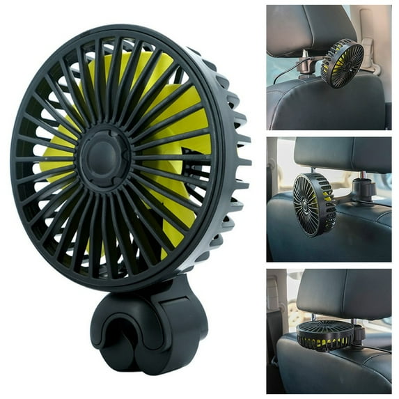 Car Fan 12V Electric Fan For Rear Seats Car High Quality Wind Speeds Cooling Fan