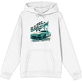 thumbnail image 1 of Car Fanatic Electric Fast Teal Sports Car White Adult Long Sleeve Hoodie-XXL, 1 of 3