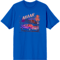 thumbnail image 1 of Car Fanatic Miami Muscle Car Adult Short Sleeve Tee-XS-Orange, 1 of 3