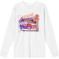 thumbnail image 1 of Car Fanatic Miami Muscle Crew Neck Long Sleeve Adult Tee-Small-White, 1 of 2