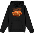 thumbnail image 1 of Car Fanatic Orange Vintage Car Long Sleeve Adult Hooded Sweatshirt-Large-Black, 1 of 3