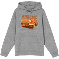 thumbnail image 1 of Car Fanatic Orange Vintage Car Long Sleeve Adult Hooded Sweatshirt-XXL-Heather Gray, 1 of 3