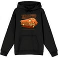 thumbnail image 1 of Car Fanatic Vintage Classic Orange Car Adult Black Long Sleeve Hoodie-XL, 1 of 3