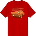thumbnail image 1 of Car Fanatic Vintage Classic Orange Car Men's Red Crew Neck Short Sleeve Tee-XL, 1 of 2