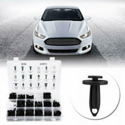 Car Fastener Assortment Kit | 100PCS Nylon Retainers | 6 Types Auto Clip Sizes | Snap Fit Plastic Body Trim Upholstery Door Panel Rivets | Includes Remover Tool | Fits 6-10mm Holes | Universal