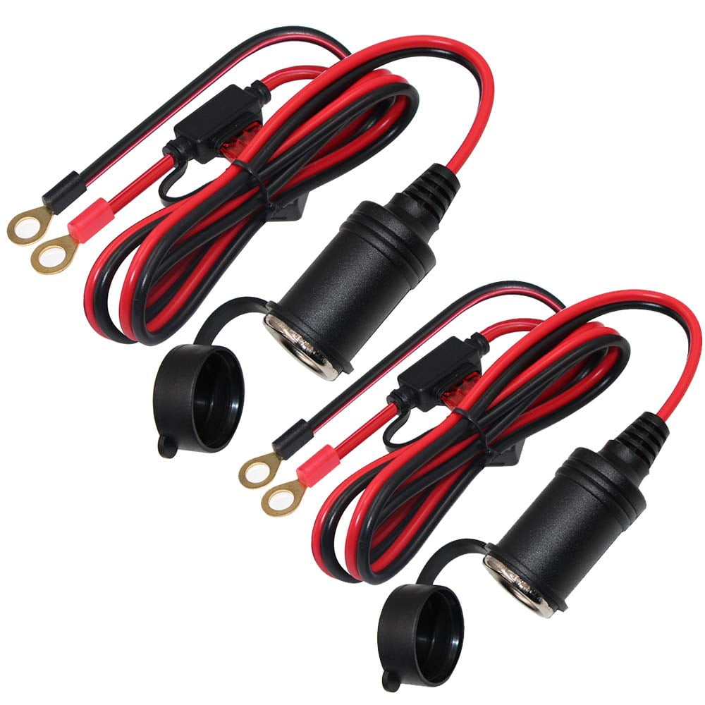 Car Female Cigarette Lighter to O Ring Terminal - 12V-24V Eyelet ...