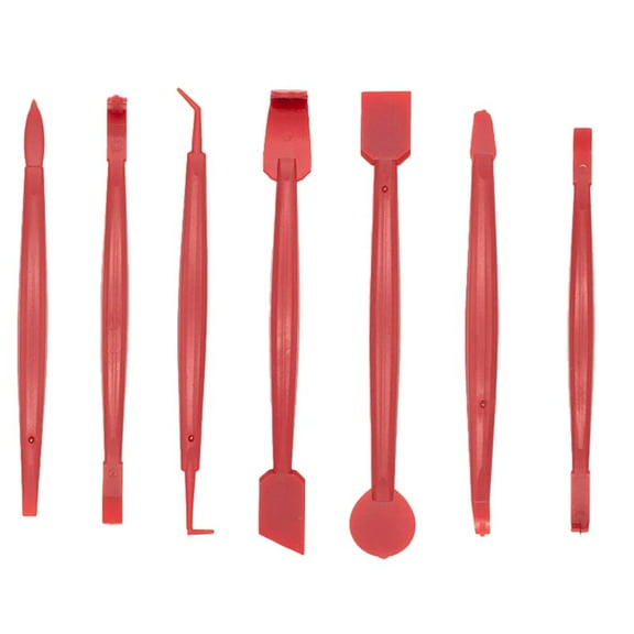 Car Film Wrap Tool Kit Car Wrap Window Tint Film Tool Kit Vehicle Stickers Install Squeegee Set Car Accessories,7 x car film tools,Red