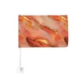 thumbnail image 1 of Car Flag12x18 No Pole Is Not Easy To Fade Fast Dry Hole Design Can Wear Flagpole Easy To Install For Car Family Business Travel Orange And Red Gold Marble, 1 of 8