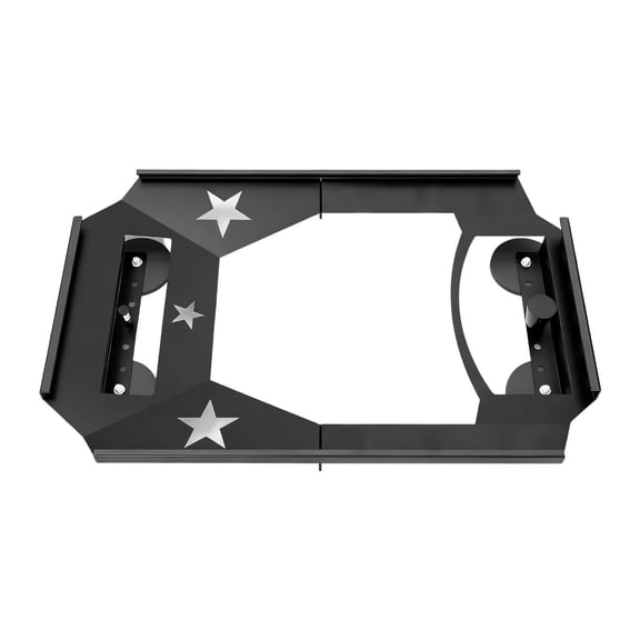 Car Flat Mount Protective Enclosure Quick Release Satellite Dish Roof Mount Kit Universal for Overlanding Vehicles