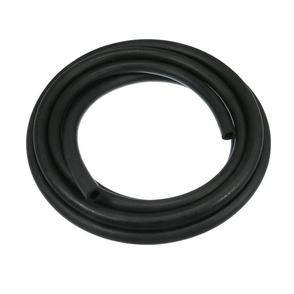 Car Flexible Straight Heater Hose Radiator Multi Purpose Hose Rubber Black 5m 16.40ft Length 13mm 0.51" Inner Diameter
