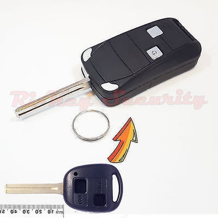 Car Flip Key Modified Case Shell For Lexus 2 Buttons Remote Key Long Blade 48mm
