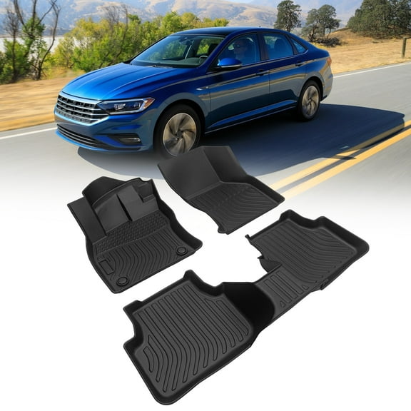 Car Floor All-Weather Rubber for Protection and Safety-Car Floor Mats All-Weather TPE Rubber