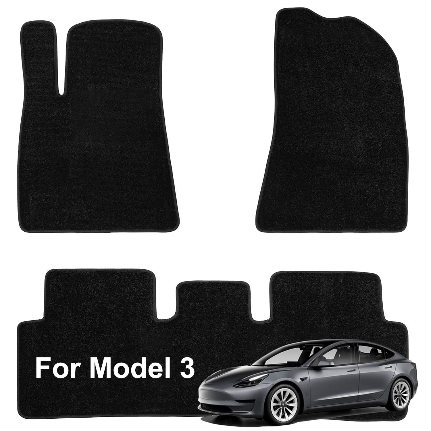 Juego De Alfombrillas De Suelo XPE Para Tesla Model 3 – Delanteras Y Traseras, Antideslizantes, De Alto Ajuste