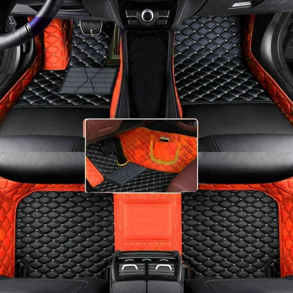 Car Floor Mats for 99.9% Cars SUV Sports Customize Liners Car Floor mat All Weather Pads Leather Full Coverage Emergency Waterproof Custom Floor mats Carpets