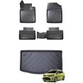 thumbnail image 1 of Car Floor Mats + Cargo Liner (Full SET) Compatible for Kia Picanto 2018-2022 Waterproof | All Weather, 1 of 9