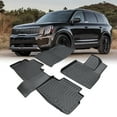 thumbnail image 1 of Car Floor Mats Compatible With 2020-2023 Kia Telluride Bucket Seats Without Center Console Custom Making TPE Rubber Floor Liners, 1 of 8
