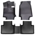 thumbnail image 1 of Car Floor Mats Custom Fit for 2019-2023 Toyota RAV4 (Not RAV4 Hybrid), Luxury PU Leather Full Set Floor Liners 3D Modeled All Weather Protection Black, 1 of 8
