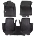 thumbnail image 1 of Car Floor Mats Custom Fit for Honda Accord 2014-2017, All Surround Floor Mats Liner, Waterproof PU Leather Full Set All-Weather Protection Black, 1 of 9