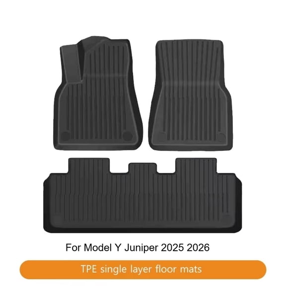 Car Floor Mats For Tesla Model Y Juniper 2025 2026 TPE Odorless Trunk Liner Wear-Resistant Back Cushion Durable Cargo Protective Pad