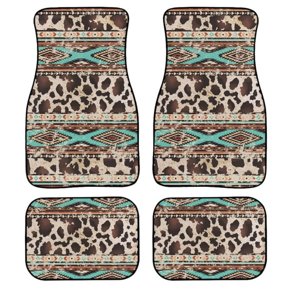 Car Floor Mats Full Set Non Slip Carpet Mats Set of 4 Universal Fit Car Truck Sedan Van SUV Floor Cushion PadTerrifying Gothic Skull Rose