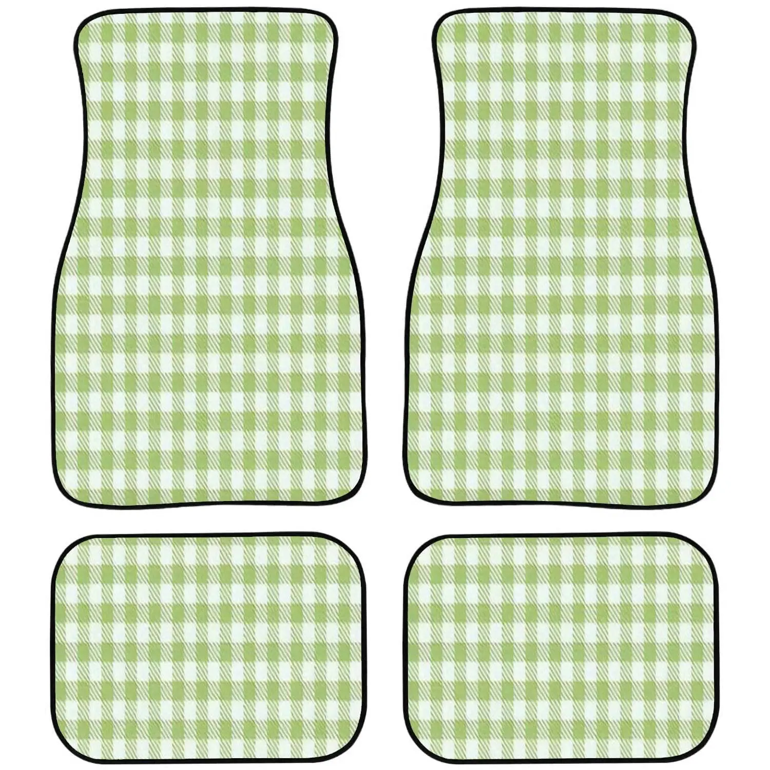 Car Floor Mats Large Checkered Grunge Carpet Floor Mats for Cars Anti