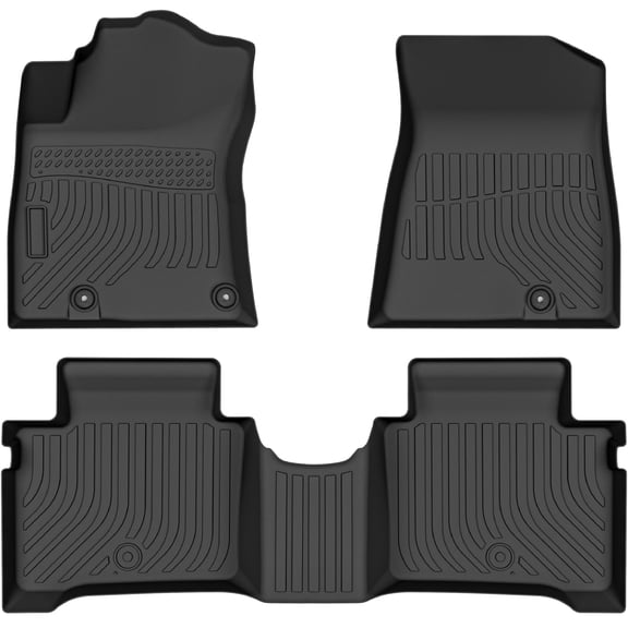 Car Floor Mats Replacement for Kia NIRO & NIRO Hybrid (Not for PHEV or EV) 2023-2025 TPE All Weather Black Front and Rear Auto Rug Carpet Floor Liners
