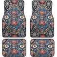thumbnail image 1 of Car Floor Mats Set of 4,Antique Oriental Turkish Persian Carpet Front Rear Carpets Mat Decorative Car Floor Carpets Rugs Non-Slip Auto Car Accessories Universal Fit for Car SUV Truck Van, 1 of 6