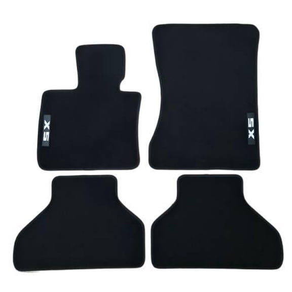 Car Floor Mats Velour For BMW X5 Black Waterproof Auto Liners