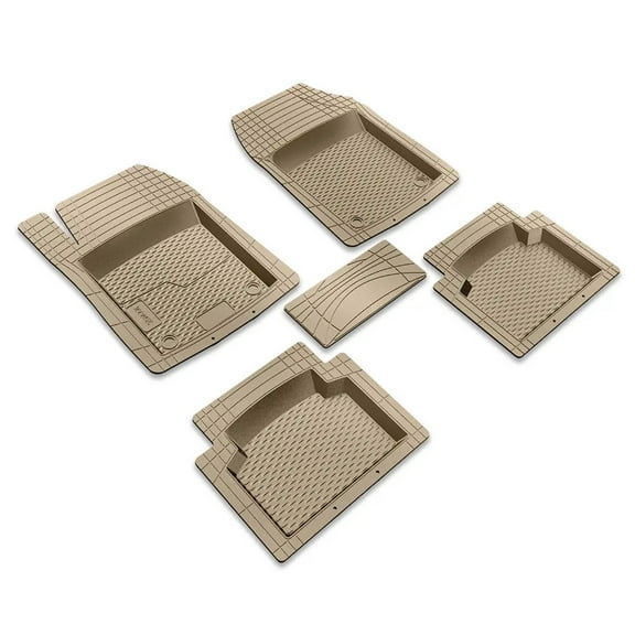 Car Floor Mats by DeriveMALL: Image Extra High Edge 100% Natural Rubber Floor Mats