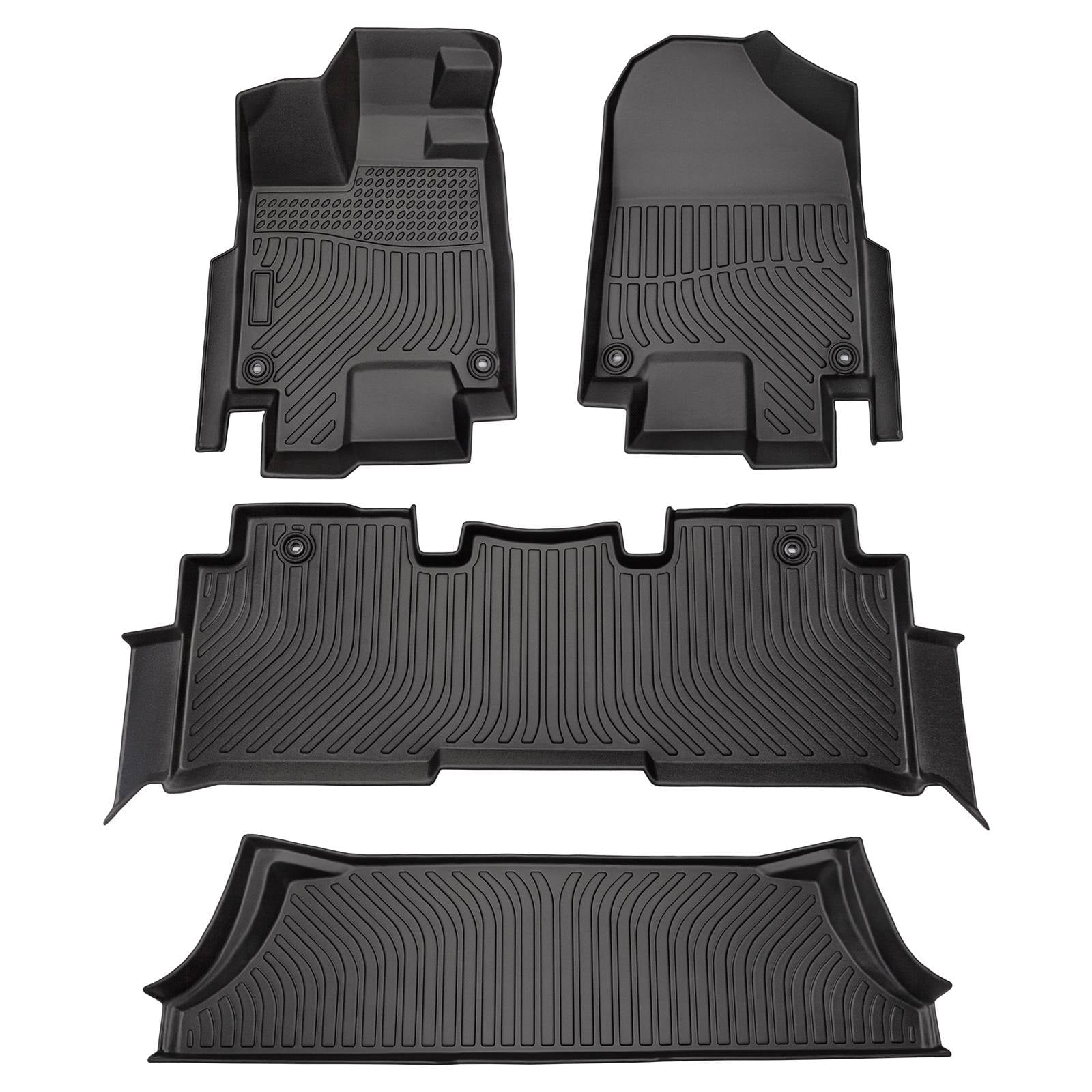 Car Floor Mats for 1823 Honda Odyssey，AllWeather TPE Rubber Floor Mats Black