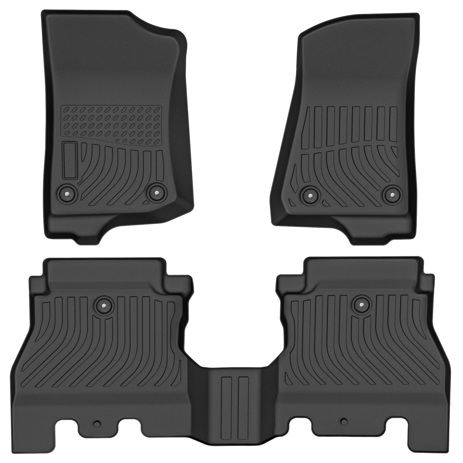 Car Floor Mats for 1823 Jeep Wrangler Unlimited JL 4Door，AllWeather