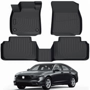 Car Floor Mats for 2023 2024 2025 Honda Accord - Custom Fit 3D TPE Rubber Non-Slip Automotive Floor Liners, Easy to Clean All-Weather
