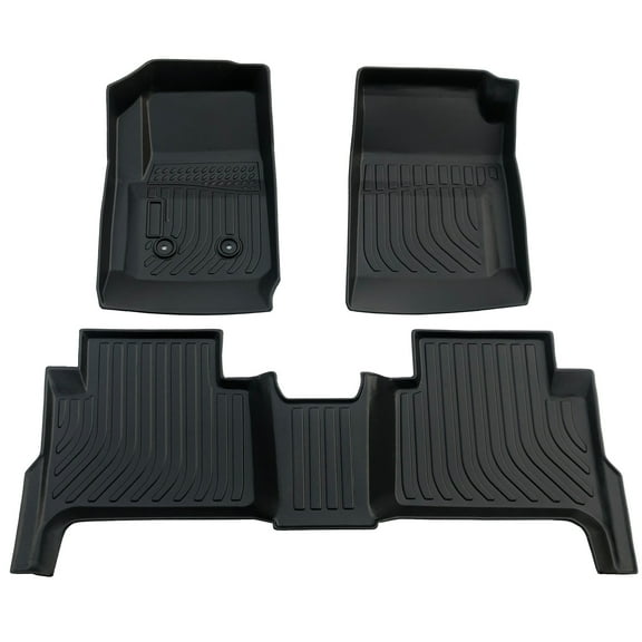 Car Floor Set - Heavy Duty Rubber Protection for Front and Rear -Car Floor Mats