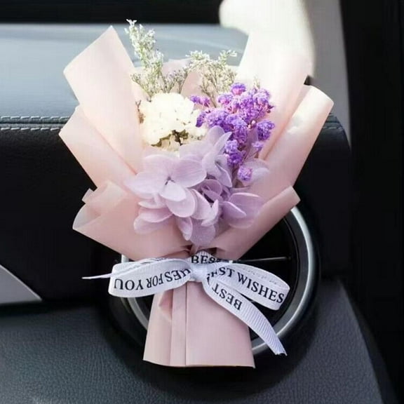 Car Flower Bouquet - Elegant & Long-Lasting, Perfect for Cars, Unique Gift Idea