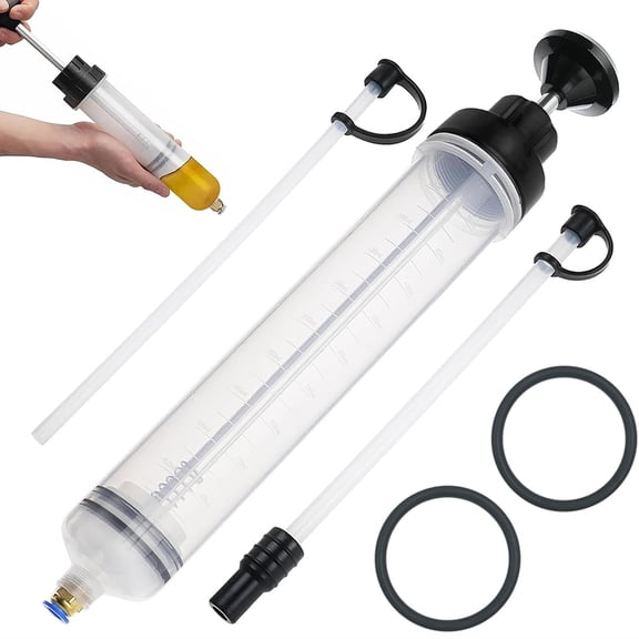 Car Fluid Extraction Pump, 500cc Oil Change Sprayer with Hose, Manual Fuel Extraction and Filling, Liquid Vacuum, Extraction and Filling Pump