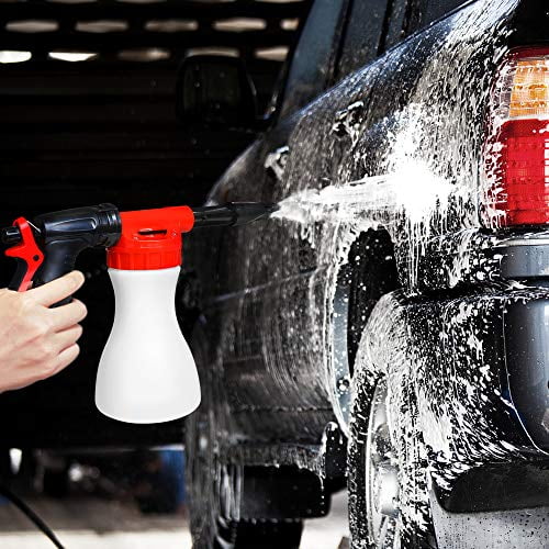 Car Foam Gun Sprayer,Car Wash Foam Gun Snow Foam Lance Cannon Water Soap Foamaster with Adjustment Ratio Dial Foam Sprayer for Car Motorcycle Home and Garden Cleaning