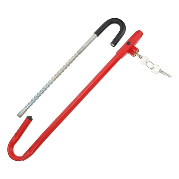 Car Foot Brake Pedal Lock Steering Wheel Lock, Gas Brake Clutch Lock, Universal Car Anti Theft Device Lock Security Protection For Truck/Auto/SUV/Van/Heavy Duty Vehicle-black