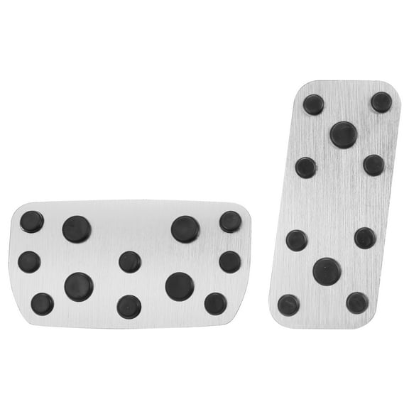 Car Foot Pedal Pads Accelerator Gas Brake Pedal Cover Kit for Subaru Impreza GE GH GR GV Forester SG SH SJ Silver Tone