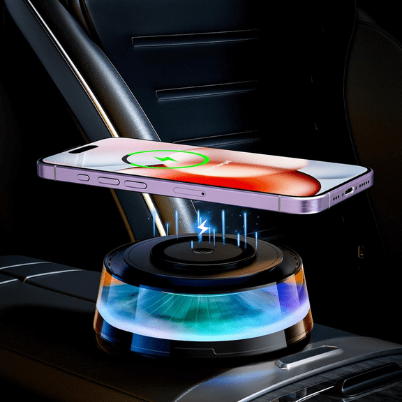 Car Fragrance Diffuser, 7-Colors Mist Car Diffuser with 7-LED Color Changing (with 2 Essential Oils)