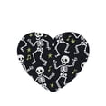 thumbnail image 1 of Car Fragrance Piece Four Pieces Of Fresh Air Lavender Smell Contains Lanyard Plastic Film Wrapped For The Bathroom Bed In The Car Room Dancing Skeleton Halloween Pattern Heart Shape, 1 of 8