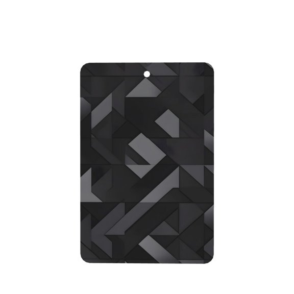 Car Fragrance Piece Four Pieces Of Fresh Air Lavender Smell Contains Lanyard Plastic Film Wrapped For The Bathroom Bed In The Car Room Dark Gray Geometric Patterns_1 (3) Rectangle