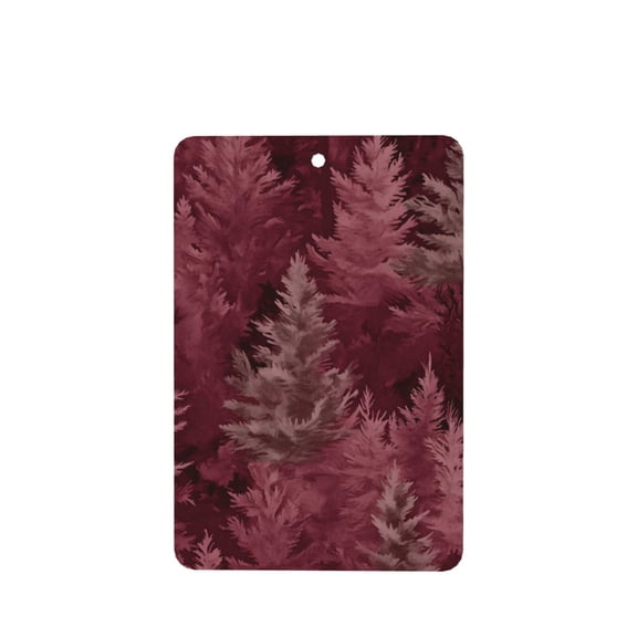 Car Fragrance Piece Four Pieces Of Fresh Air Lavender Smell Contains Lanyard Plastic Film Wrapped For The Bathroom Bed In The Car Room Realistic Forests Camouflage Pattern Conifer Maroon_2 Rectangle