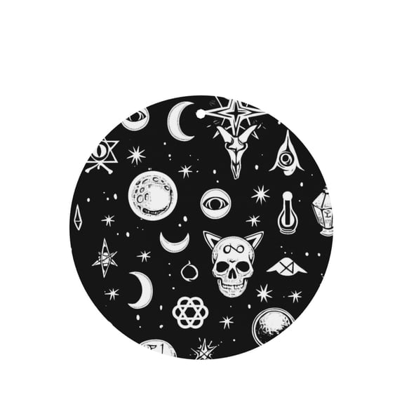 Car Fragrance Piece Four Pieces Of Fresh Air Lavender Smell Contains Lanyard Plastic Film Wrapped For The Bathroom Bed In The Car Room Retro Skull Head (2) Round Shape