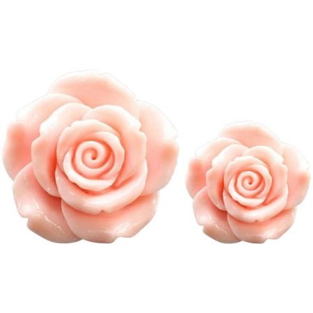 Car Fragrance Vent Clip Resin Rose Charms Automotive Air Freshener Perfume Diffuser Clips for Interior Trim Car Dashboard Decorations Gift 1 Pair (Pink)