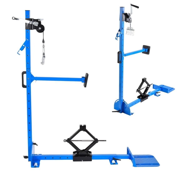 Car Frame Puller Set with 1322lbs Pulling Force, 3in1 Adjustable Dent Remover Tool for Door Undercuts, Wheelarches, Bodywork, and Sheet Metal Repair, Blue