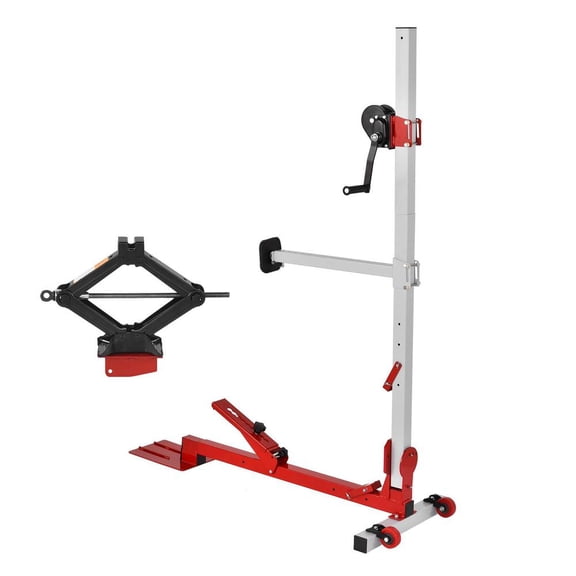 Car Frame Puller Set with 1322lbs Pulling Force, 3in1 Adjustable Dent Remover Tool for Door Undercuts, Wheelarches, Bodywork, and Sheet Metal Repair, Red